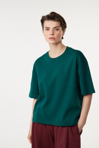 New Mission - Bisiklet Yaka Basic T-Shirt Yeşil